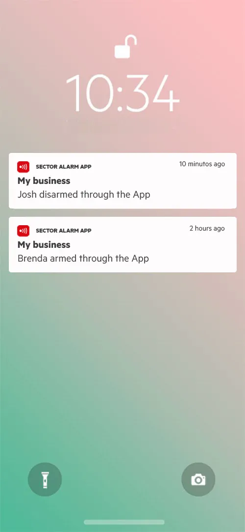 Alertas em tempo real